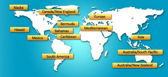 Cruise Destinations map